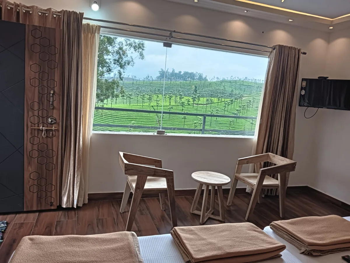 Hill-view room at The Paradise View Stays, Valparai